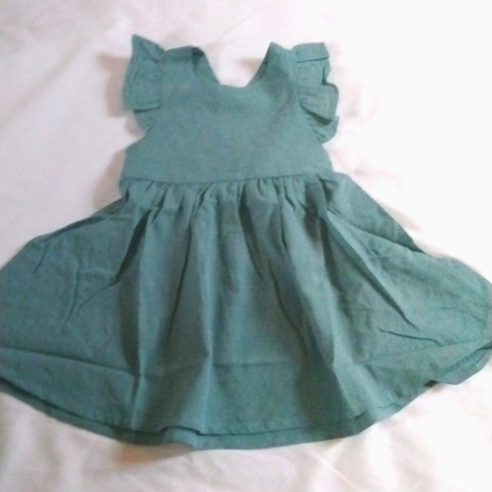 NIP Linen Baby Dress 2T